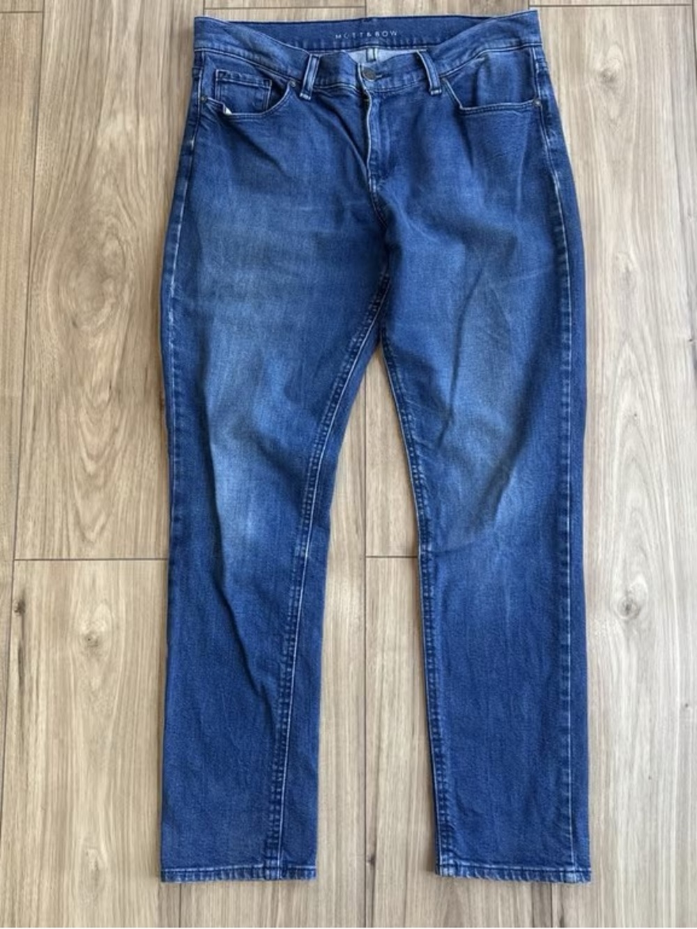 Men's Blue Slim Straight Jeans